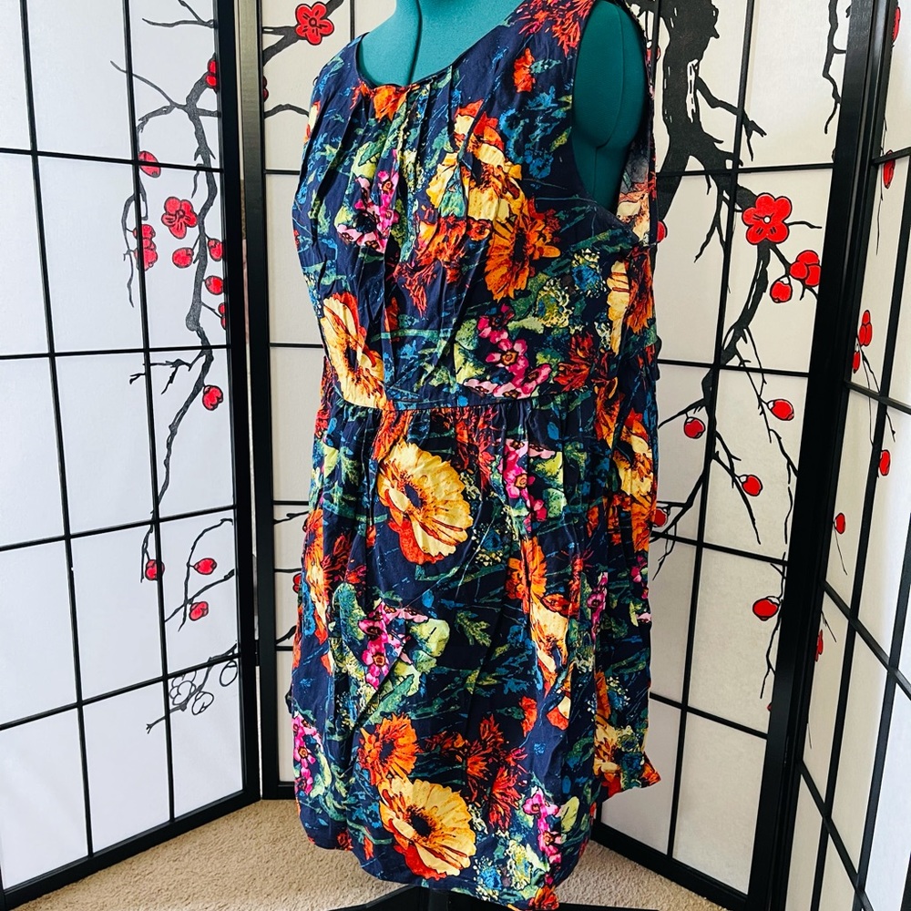 Pretty floral a-line dress